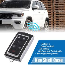 X Autohaux 746453291496 6 Key Button Remote Control Case Shell Housing For Jeep Wagoneer 2021 2022