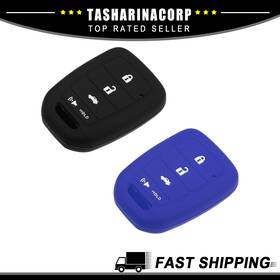 X Autohaux 766549348736 Piece Of 2 Silicone Key Shells Fit For Honda Civic Accord Cr-v Hr-v