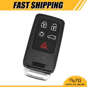 X Autohaux 766549377743 5button Keyless Entry Remote Car Key Fob Single Custom For Volvo Xc60 2010-2017