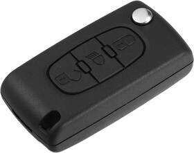 A22090200ux0442 X Autohaux 3 Button Replacement Key Fob Case Keyless Entry Black Silver Tone