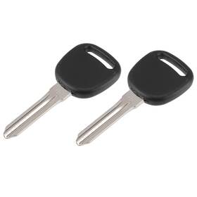 F24032000ux0219 X Autohaux Replacement Uncut Transponder Chip 2.87 Inch X1.26 Black Silver Tone