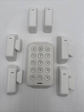 Uehk2az0 Xfinity Keypad 4 Complete Door/window Sensors And 2 Incomplete Sensor - Untested