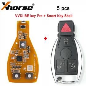 Sa2126ea01 Xhorse 5pcs X Vvdi Be Key Pro Fit For Benz With 4 Buttons Shell Without Logo