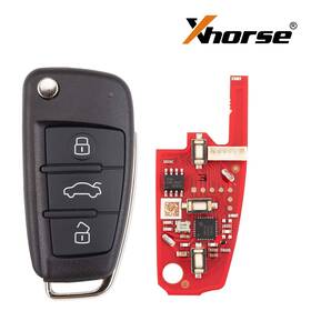 Xka620en Xhorse 5x For Audi A6l Q7 2nd Generation Wired Remote Key 3 Buttons