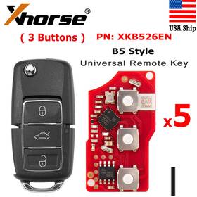 Xkb526en Xhorse 5 X For B5 Style Wired Remote Key 3 Buttons Vvdi Tool
