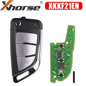 Xkkf21en Xhorse 5x Wire Flip Remote Key Knife Style 3 Buttons For Vvdi Max Tool