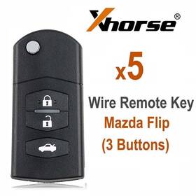 Xkma00en Xhorse Wire Remote Key Fit For Mazda Flip 3 Buttons Vvdi Max Tool