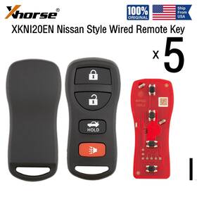 Xkni20en Xhorse 5x For Nissan Style Universal Wired Remote Key 4 Buttons