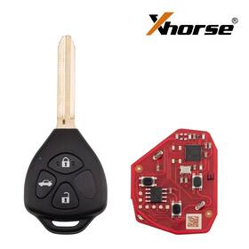2ndgeneration Xhorse Xkto23en 10pcs Wire Remote Key Toyota Flat Left 3 Buttons
