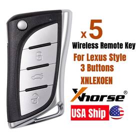 Xnlex0en Xhorse 5x For Lexus Style Universal Wire Remote Key 3 Buttons Vvdi