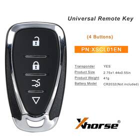Xscl01en Xhorse Universal Smart Key For Chevrolet 4 Buttons Vvdi Max