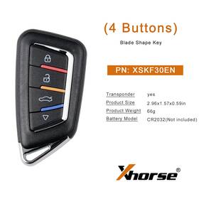 Xskf30en Xhorse 5x Universal Smart Remote Key 4 Buttons For Vvdi Tool