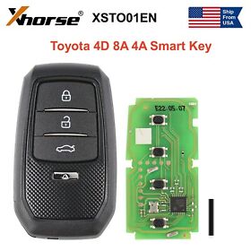 Xsto01en Xhorse Univeral Smart Key For Toyota Xm38 Support 4d 8a 4a All In One