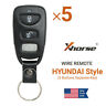 Xkhy00en Xhorse Universal Remote Keys Fit For Hyundai Style Wire Buttons