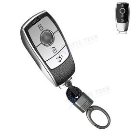 Fo144s Xotic Tech #fo144s Tpu Leather 3 Button Key Fob Cover Chain For Mercedes-benz A C Cla E S -class Fo144s Xotic Tech #fo144s Tpu Leather 3 Button Key Fob Cover Chain For Mercedes-benz A C Cla E S -class