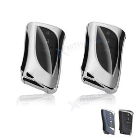 Fo179s Xotic Tech #fo179s 2 2pcs Silver Tpu Remote Control Key Fob Shell Case For Lexus Es350 Lc500 Ux200