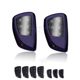Fo181bk Xotic Tech #fo181bk 2 2pcs Purple Black Tpu Key Fob Protector Case For Chevrolet Colorado Silverado