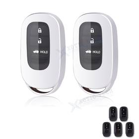 Fo185s Xotic Tech #fo185s 2 2x Silver Remote Control Key Fob Protector Case For Honda Accord Civic Crv Fo185s Xotic Tech #fo185s 2 2x Silver Remote Control Key Fob Protector Case For Honda Accord Civic Crv