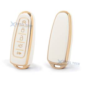 Fo202w Xotic Tech #fo202w 2 2x White Tpu Full Cover Smart Key Fob For Ford Cmax Edge Escape Expedition