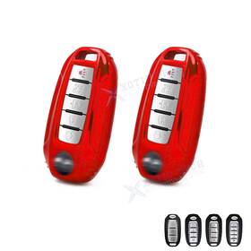 Fo212r Xotic Tech #fo212r 2 2pcs Red Tpu Remote Key Fob Cover Protector Holder For Infiniti Q50 Q60 Qx55