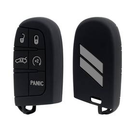 Fo257-variation Xotic Tech #fo257-variation Silicone Remote Smart Key Fob Shell Cover Case For Jeep Chrysler Dodge 2014-up