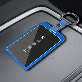 Fo261b Xotic Tech #fo261b Blue Clear Full Protect Key Fob Cover Shell Keychain For Tesla Model 3 Y