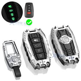 Fo264s Xotic Tech #fo264s Silver Heavy Duty Key Fob Case Protector Keychain For Toyota Avalon Highlander