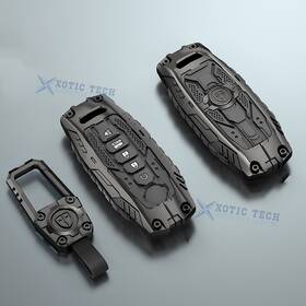 Fo266-variation Xotic Tech #fo266-variation Hard Luminous Smart Key Fob Skin Chain For Nissan Kicks Rogue Versa 2023-2025