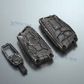 Fo267-variation Xotic Tech #fo267-variation Hard Remote Zinc Alloy Metal Key Fob Holder Skin For Silverado Sierra 2500hd