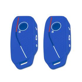Fo269b Xotic Tech #fo269b 2 2pcs Blue Soft Silicone Key Fob Case Protector For Bmw 5 7 Series X5 X6 X7 Xm I5