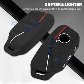 Fo269bk Xotic Tech #fo269bk Black Mesh Style Smart Key Fob Skin Chain For Bmw 2023 2024 2025 740i 760i X7 Ix Fo269bk Xotic Tech #fo269bk Black Mesh Style Smart Key Fob Skin Chain For Bmw 2023 2024 2025 740i 760i X7 Ix