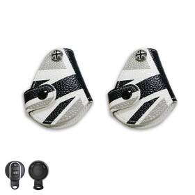 Fo314gy Xotic Tech #fo314gy 2 2x Gray Pu Leather Key Fob Protector Shell For Mini Cooper R55 R56 F57 R58 F60