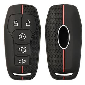 Xukey 1h003371 Silicone Key Fob Cover Holder 5 Button For Ford Edge Expedition F-150 Usa