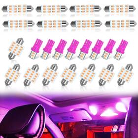 8206 Yogeier ‎ Yogeier-led Car Led Bulb Pink 24 Sets Compatible With All Vehicles Wide Range Of Appl