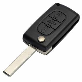 Zdl-kabusikikaisya1989usa 612046126035 3 Button Folding Flip Remote Key Case Fob Fit Peugeot 207 307 407 Sw 308 607 Usa