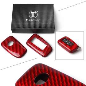 Zdl-kabusikikaisya1989usa 740000145539 Keyless Entry Smart Key Fob Red Carbon Fiber Snap On Case Fit Lexus 2014-2017 Us