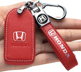 Zeral35 Zeral 768274673855 Honda Key Fob Case Compatible With Civic Cr-v Accord Pilot Red 3 Button