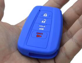 A0105207-4-bl Zorratin Toyota Key Fob Cover Silicone For Camry 2018-2024 Rav4 Highlander