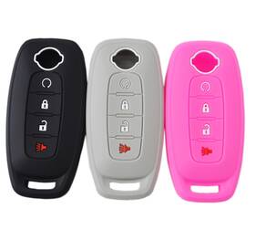 A0105247-4-bb Zorratin Silicone Key Fob Cover Case Protector For Nissan Rogue Sl Ariya Fwd Pathfinder X