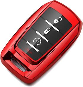 22031420 Zspdacc Compatible With Ram Key Fob Cover Red Car For Model A