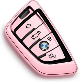 22031434 Zspdacc Compatible With Bmw Key Fob Cover Pink For Model A Rose Gold