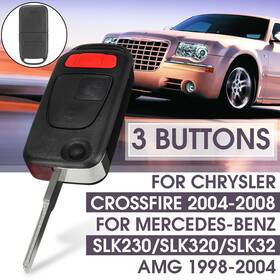 Hy004527 Ztt 2x For Chrysler Crossfire 2004 - 2008 Flip Key Remote Fob Case 4 Button