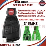 For Mercedes Benz Keyless Remote Fob 4B + Uncut Blade - Iyz 3312 5WK47282. Fixed Price $32.27.