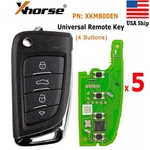 5 Xhorse XKM800EN Universal Remote Key 4 Buttons For Tool Max /VVDI2. Fixed Price $36.95.