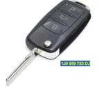 1J0 959 753 Dj Flip Remote Control Car Key Fob Buttons 315MHZ ID48 Chip. Fixed Price $32.64.