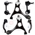 6PCS New Suspension Front Lower Control Arm Sway Bar Tie Rod Kit For Honda Civic. Fixed Price $74.62.