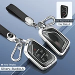 Aluminum Alloy Tpu Silvery Car Key Case Cover With Buckle For Cadillac. Fixed Price $23.99.
