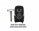 New 2019-2024 Ram 1500 Smart Key Fob Remote 68291692AD / OHT-4882056. Fixed Price $42.89.
