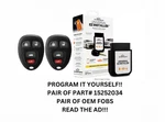 Diy Bundle Mint Oem Logo Gm Keyless Entry Remote Fob 15252034 KOBGT04A. Fixed Price $119.99.