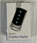 TX-E101 Interlogix 4-BUTTON Keyfob. Fixed Price $22.00.